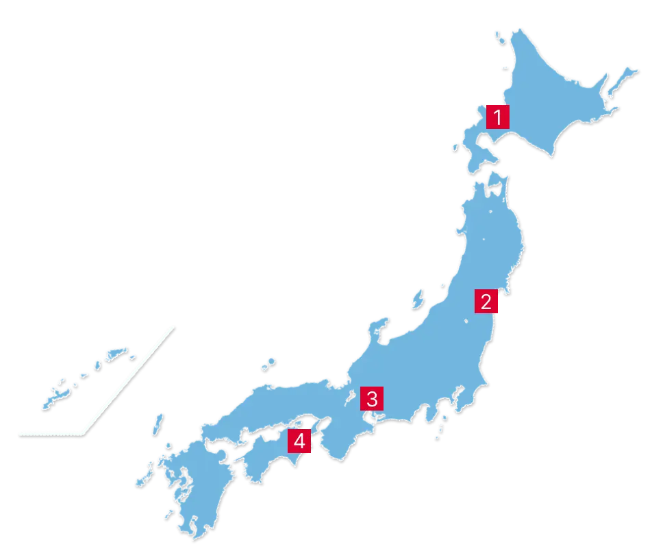 日本のアリアンス・フランセーズの地図